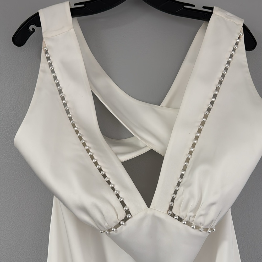 Sachin & Babi size 14 Astor pearl-embellished gown - Picture 6 of 14